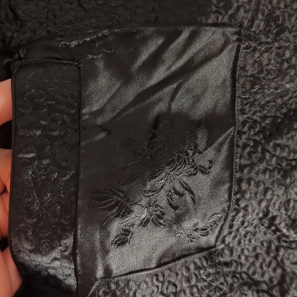 Solz Squirrel | Vintage 100% Silk Embroidered Reversible Mandarin Coat Size S - Picture 11 of 11